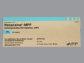 NESACAINE-MPF 2% VIAL