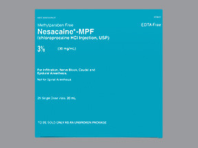 NESACAINE-MPF 3% VIAL