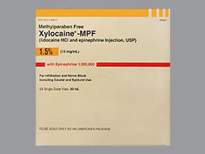 XYLOCAIN 1.5-EPI 1:200,000-MPF