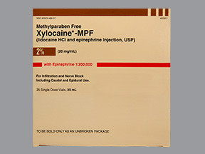 XYLOCAINE 2%-EPI 1:200,000