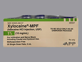 XYLOCAINE-MPF 1% VIAL