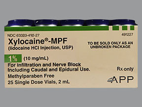 XYLOCAINE-MPF 1% VIAL