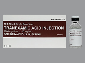 TRANEXAMIC ACID 1,000 MG/10 ML