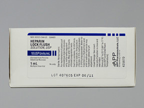 HEPARIN LOCK FLUSH 10 UNITS/ML