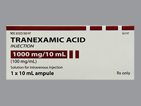 TRANEXAMIC ACID 1,000 MG/10 ML