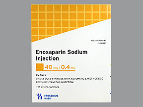 ENOXAPARIN 40 MG/0.4 ML SYR