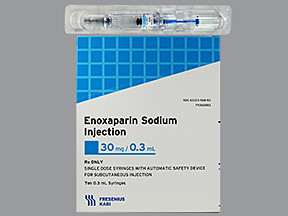 ENOXAPARIN 30 MG/0.3 ML SYR