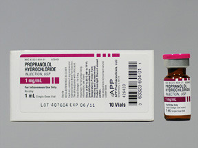 PROPRANOLOL 1 MG/ML VIAL