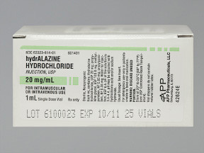 HYDRALAZINE 20 MG/ML VIAL