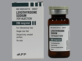 LEVOTHYROXINE 200 MCG VIAL