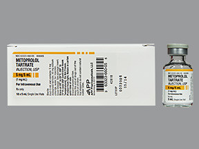 METOPROLOL TART 5 MG/5 ML VIAL