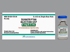 SUMATRIPTAN 6 MG/0.5 ML VIAL