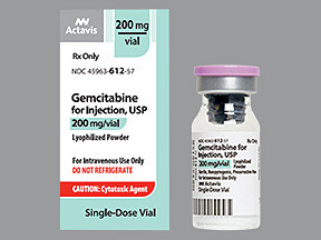 GEMCITABINE HCL 200 MG VIAL