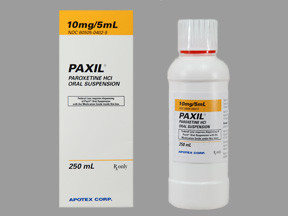 PAXIL 10 MG/5 ML SUSPENSION