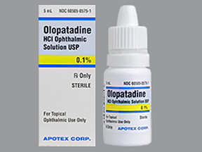 OLOPATADINE HCL 0.1% EYE DROPS