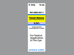 TIMOLOL MALEATE 0.25% EYE DROP