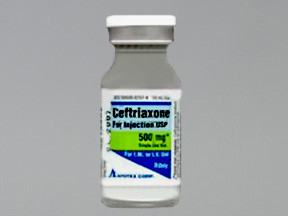 CEFTRIAXONE 500 MG VIAL