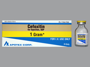 CEFOXITIN 1 GM VIAL