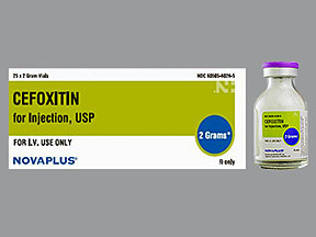 CEFOXITIN 2 GM VIAL