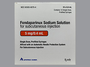 FONDAPARINUX 5 MG/0.4 ML SYR