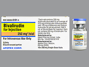 BIVALIRUDIN 250 MG VIAL