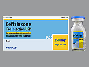 CEFTRIAXONE 250 MG VIAL