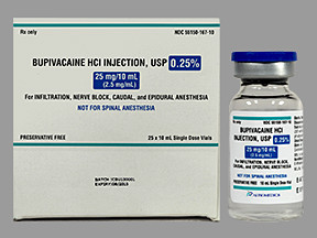 BUPIVACAINE 0.25% VIAL