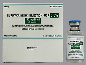 BUPIVACAINE 0.5% VIAL