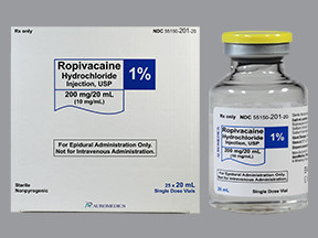 ROPIVACAINE 1% 200 MG/20 ML VL