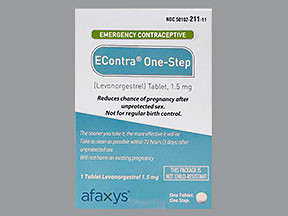 ECONTRA ONE-STEP 1.5 MG TABLET