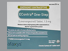 ECONTRA ONE-STEP 1.5 MG TABLET