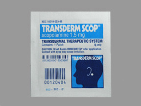 TRANSDERM-SCOP 1.5 MG/3 DAY