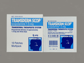 TRANSDERM-SCOP 1.5 MG/3 DAY