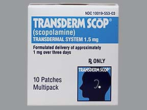TRANSDERM-SCOP 1.5 MG/3 DAY