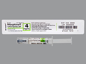 MORPHINE 4 MG/ML SYRINGE