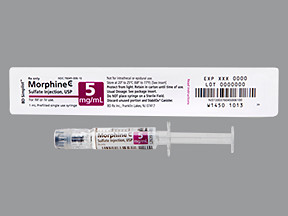 MORPHINE 5 MG/ML SYRINGE