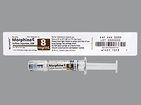 MORPHINE 8 MG/ML SYRINGE