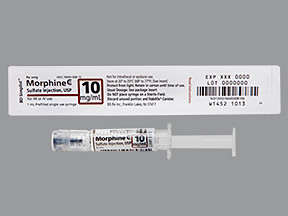 MORPHINE 10 MG/ML SYRINGE