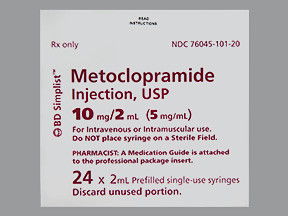 METOCLOPRAMIDE 10 MG/2 ML SYR