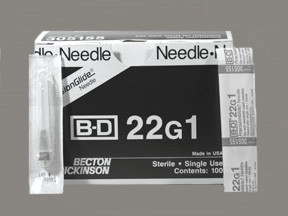 BD NEEDLES 22GX1"