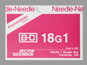 BD NEEDLES 18GX1"