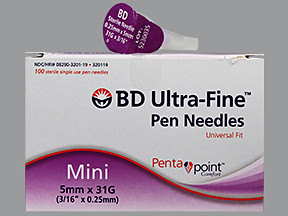 BD UF MINI PEN NEEDLE 5MMX31G