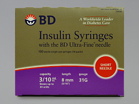 BD INS SYRNG UF 0.3 ML 8MMX31G