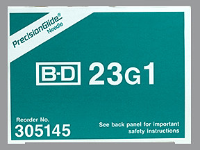 BD NEEDLE 23GX1"