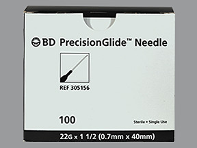 BD NEEDLES 22GX1.5"