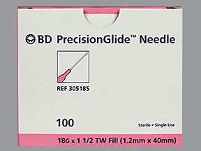 BD NEEDLE 18GX1 1/2"