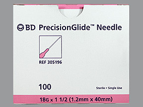 BD NEEDLES 18GX1.5"