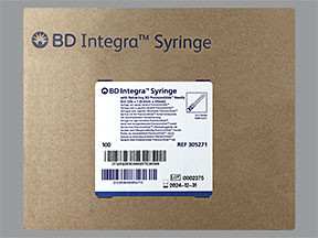 BD INTEGRA SYRINGE 3 ML 23GX1"