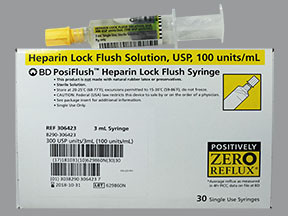 HEPARIN FLUSH 300 UNITS/3 ML (100 UNITS/ML) SYRINGE