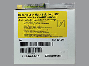 HEPARIN FLUSH 500 UNITS/5 ML (100 UNITS/ML) SYRINGE